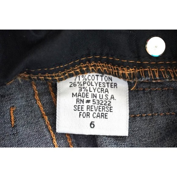 David Kahn Jeans Womens Size 6 Dark Wash High Waisted Stretch Jeans Hi Rise - Picture 9 of 9